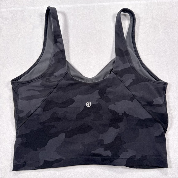 LULULEMON Women's Size 10 Heritage 365 Camo Deep Coal Align Tank Athletic Top - Picture 1 of 5